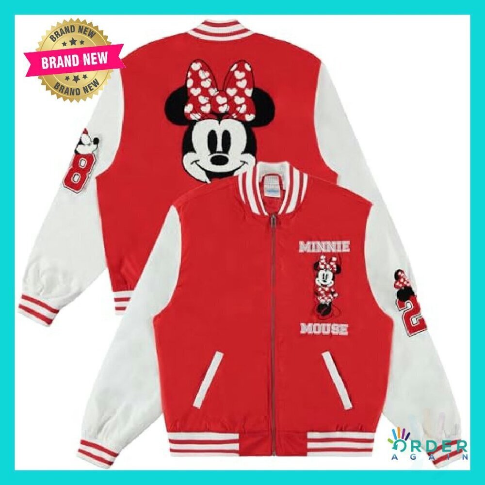 Oversized Varsity Bomber Jacket Retro Y2K Chic Polyester Soft Casual Wear - Picture 2 of 6